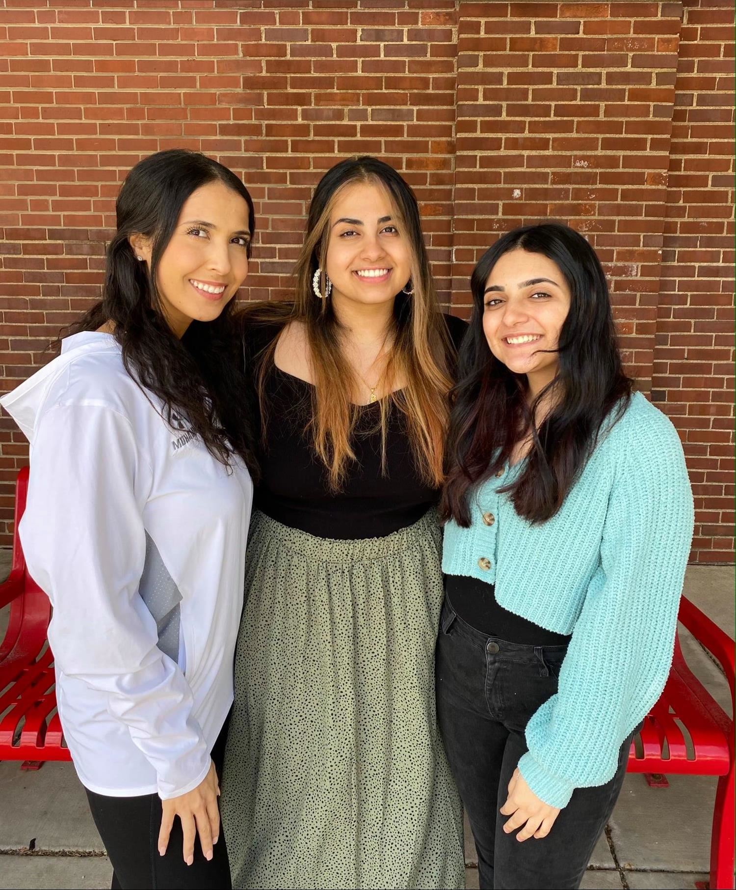 Girls smiling